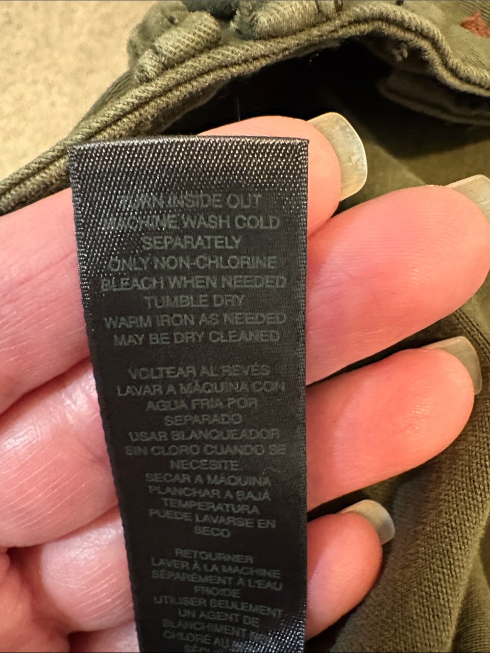 White House Black Market Olive Green Straight Leg Pants - Picture 8 of 11
